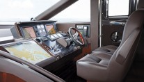 Princess 72 super yacht - Helm - Image courtesy of Princess Yachts International
